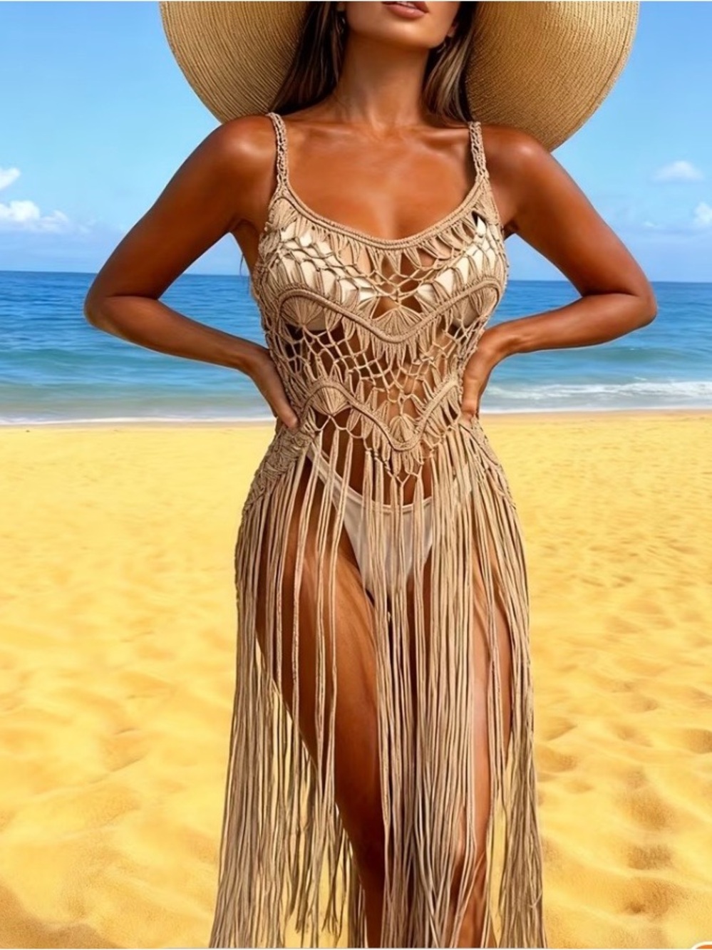 Beautiful crochet Swimsuit Cover up.